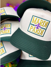 Load image into Gallery viewer, Mardi Pardi Vintage Trucker Hat
