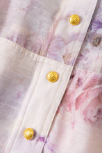 Load image into Gallery viewer, Floral Belted Long Sleeve Shirt Dress
