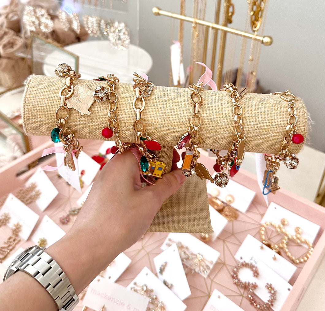 Back to School Charm Bracelet