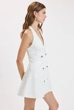 Load image into Gallery viewer, Halter Double Breasted Mini Dress
