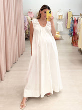 Load image into Gallery viewer, A Line Cotton Poplin Maxi Dress
