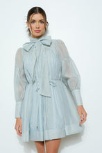 Load image into Gallery viewer, Tie Neck Mini Dress
