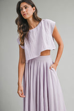 Load image into Gallery viewer, Crop Top and Midi Skirt Set
