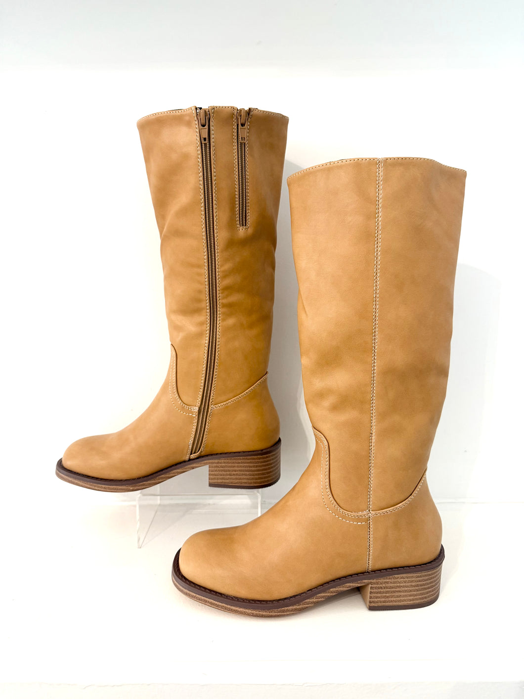 Camel Knee High Boot
