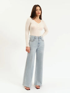 Far Out High Rise Wide Leg LETS DANCE