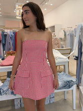 Load image into Gallery viewer, Checker Pocket Tube Mini Romper
