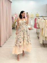 Load image into Gallery viewer, Yellow Mint Floral Midi Dress
