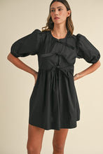 Load image into Gallery viewer, Poplin Bow Detail Mini Dress
