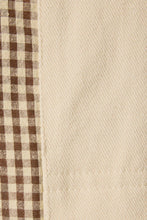 Load image into Gallery viewer, Gingham Contrast Trim Collared Shacket Jacket
