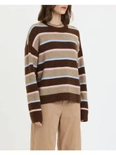 Load image into Gallery viewer, Carlyle Everyday Crewneck in Dune Stripe
