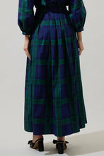 Load image into Gallery viewer, Harrisville Plaid A-Line Maxi Skirt
