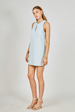 Load image into Gallery viewer, Powder Blue Textured Mini Dress

