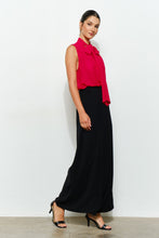 Load image into Gallery viewer, Tie-neck Chiffon Sleeveless Blouse
