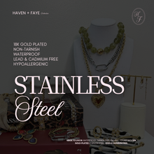 Load image into Gallery viewer, Golden Heart Toggle Necklace | 18k Gold Plated Stainless Steel
