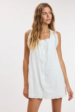 Load image into Gallery viewer, Lacey Button Up Mini Dress
