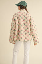 Load image into Gallery viewer, Floral Shearling Jacket
