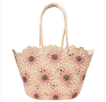 Load image into Gallery viewer, Flower Crochet Tote
