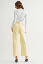 Load image into Gallery viewer, Utility High Rise Wide Leg Yellow
