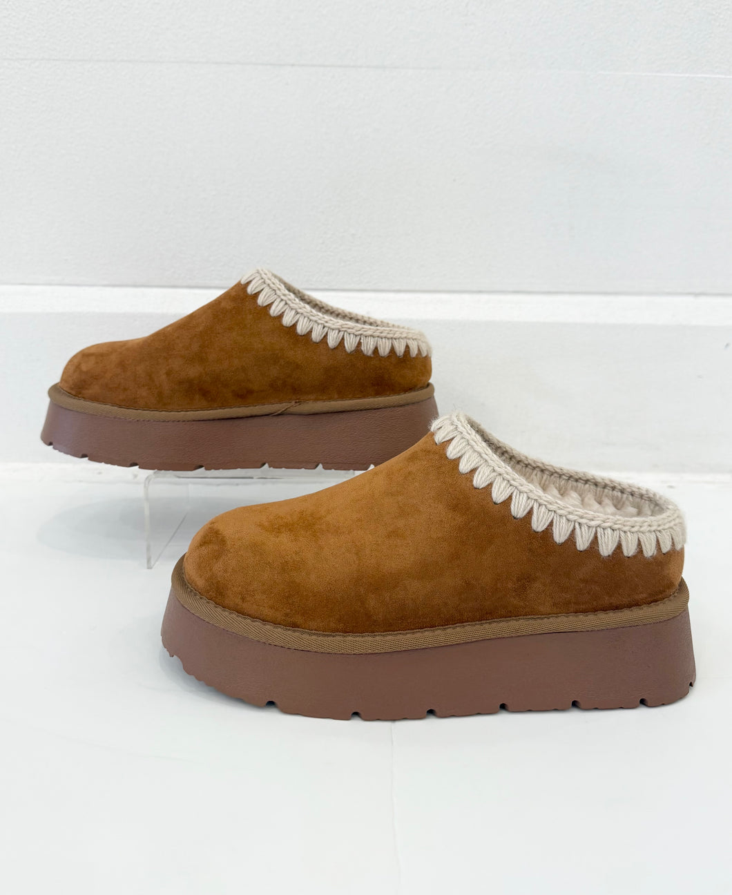Platform Cozy Mule Slipper