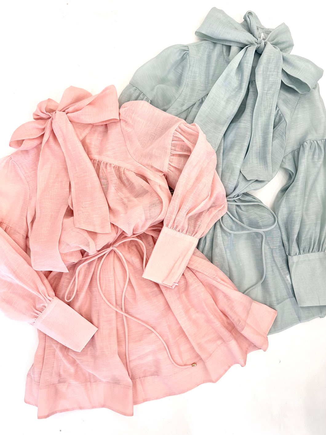 Tie Neck Mini Dress