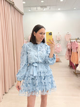 Load image into Gallery viewer, Embroidered Lace Puff Sleeve Mini
