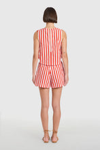 Load image into Gallery viewer, Crop Top, Red Stripes
