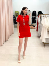 Load image into Gallery viewer, Red Bow Shift Dress

