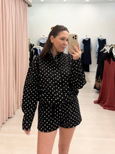 Load image into Gallery viewer, Polka Dot Zip-up Jacket &amp; Shorts Set
