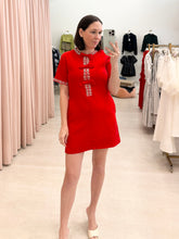 Load image into Gallery viewer, Red Bow Shift Dress

