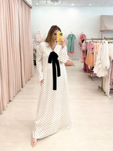 Load image into Gallery viewer, Polka Dot V Neck Maxi
