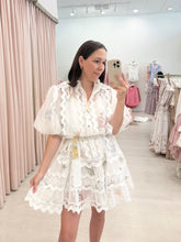 Load image into Gallery viewer, Puff Sleeve Lace Trim Mini
