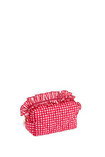 Load image into Gallery viewer, Small Gingham Ruffle Pouch
