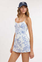 Load image into Gallery viewer, Blue Toile Romper Dress
