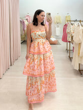 Load image into Gallery viewer, Pink Tiered Floral Maxi
