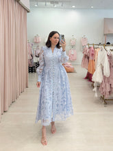 Load image into Gallery viewer, Lace Button Up Maxi Dress
