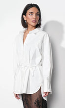 Load image into Gallery viewer, Charlotte Longline Oversized Button Up Shirt
