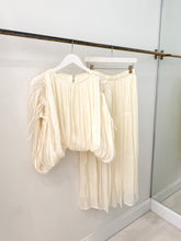 Load image into Gallery viewer, Shimmer Pleated Skirt Set
