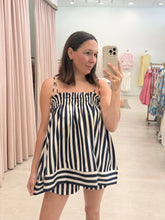 Load image into Gallery viewer, Striped Spaghetti Strap Top and Mini Short Set
