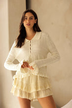 Load image into Gallery viewer, Textured Ruffle Cardigan
