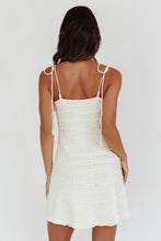 Load image into Gallery viewer, Cream Lace Ruffle Fit and Flare
