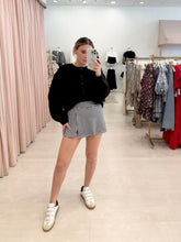 Load image into Gallery viewer, Gingham Print Side Slit Skort
