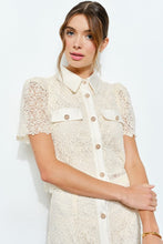 Load image into Gallery viewer, Lace Collar Midi Skirt Set
