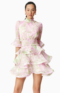 Morgan Floral Tiered MIni Dress