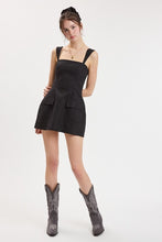 Load image into Gallery viewer, Linen Squareneck Mini Romper
