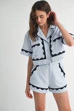 Load image into Gallery viewer, Wavy Lace Seersucker Set
