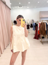 Load image into Gallery viewer, Cream Trapeze Top Short Set
