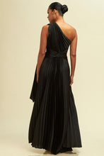 Load image into Gallery viewer, One Shoulder Pleated Gown
