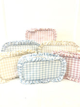 Load image into Gallery viewer, Gingham Ruffle Oversized Pouch
