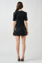 Load image into Gallery viewer, Faux Leather A- Line Button Down Dress
