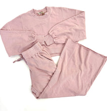 Load image into Gallery viewer, Matching Rib Sweatshirt and Pant Set
